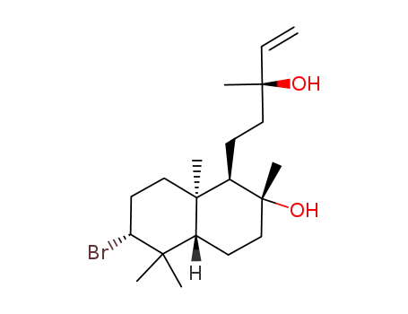 Decahydro-6-bromo-α-vinyl-2-hydroxy-α,2,5,5,8a-pentamethyl-1-naphthalene-1-propanol