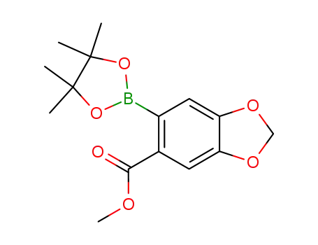 methyl 6-(4,4,5,5-tetramethyl-1,3,2-dioxaborolan-2-yl)benzo[d][1,3]dioxole-5-carboxylate