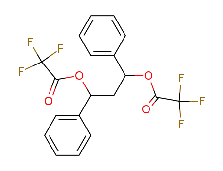 Molecular Structure of 90095-71-9 (Acetic acid, trifluoro-, 1,3-diphenyl-1,3-propanediyl ester)