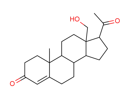 Molecular Structure of 596-69-0 (18-HYDROXYPROGESTERONE)