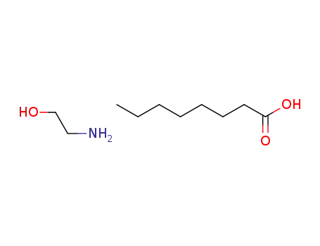 Molecular Structure of 28098-03-5 (octanoic acid, compound with 2-aminoethanol (1:1))