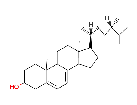Molecular Structure of 516-79-0 (22,23-dihydroergosterol, non-irradiated)