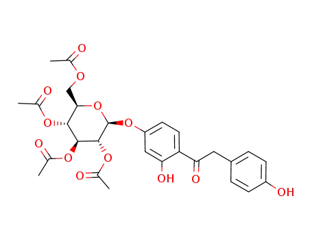 2-hydroxy-4-(tetra-O-acetyl-β-D-glucopyranosyloxy)phenyl 4'-hydroxybenzyl ketone