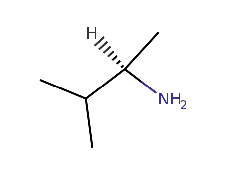 Molecular Structure of 34701-33-2 ((R)-(-)-2-Amino-3-methylbutane)
