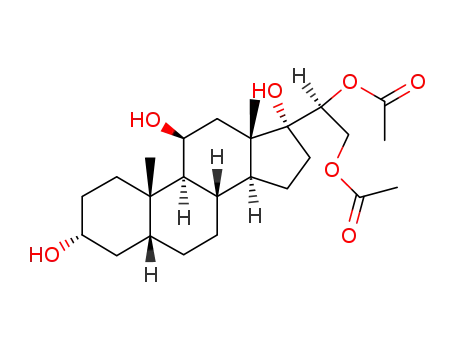 Molecular Structure of 95826-62-3 (20α-cortol 20,21-diacetate)
