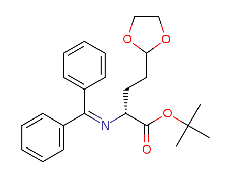 (R)-tert-butyl 4-(1,3-dioxolan-2-yl)-2-(diphenylmethyleneamino)butanoate