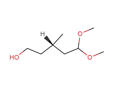 Molecular Structure of 82538-52-1 (1-Pentanol, 5,5-dimethoxy-3-methyl-, (3S)-)