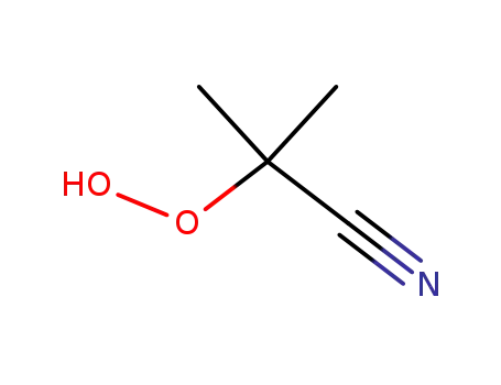Molecular Structure of 5251-70-7 (Propanenitrile, 2-hydroperoxy-2-methyl-)