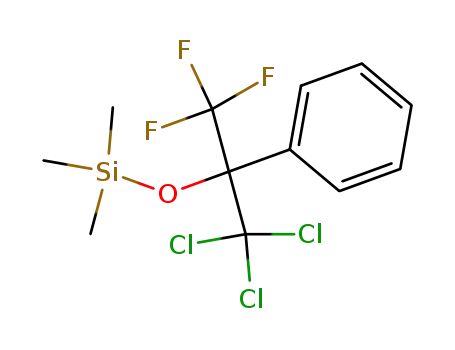 Trimethyl-(2,2,2-trichloro-1-phenyl-1-trifluoromethyl-ethoxy)-silane