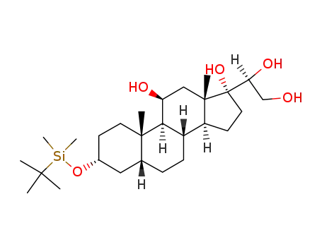Molecular Structure of 95826-65-6 (20α-cortol 3-tert-butyldimethylsilyl ether)
