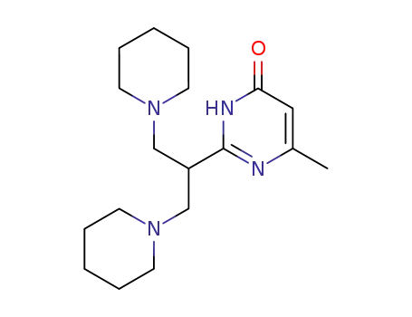 2-(β,β'-dipiperidino-isopropyl)-6-methyl-3<i>H</i>-pyrimidin-4-one