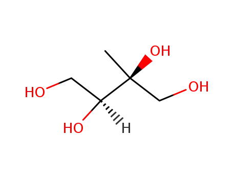 Molecular Structure of 77646-71-0 (1,2,3,4-Butanetetrol, 2-methyl-, (2R,3R)-rel-)