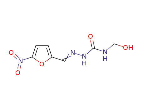 Molecular Structure of 518052-13-6 (1-(hydroxymethyl)-1-[(5-nitro-2-furyl)methyleneamino]urea)
