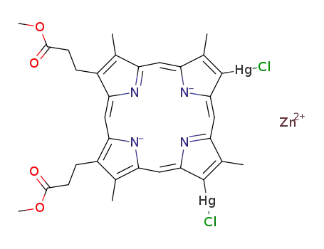 zinc(II) 2,4-bis(chloromercurio)deuteroporphyrin IX dimethyl ester