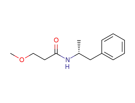 Molecular Structure of 1322805-08-2 ((R)-3-methoxy-N-(1-phenylpropan-2-yl)propanamide)