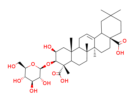 (2S,3R,6aR,6bS,8aS,12aS,14aS,14bR)-2-hydroxy-4,6a,6b,11,11,14b-hexamethyl-3-[(2R,3R,4S,5R,6R)-3,4,5-trihydroxy-6-(hydroxymethyl)oxan-2-yl]oxy-1,2,3,4a,5,6,7,8,9,10,12,12a,14,14a-tetradecahydropicene-4