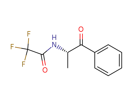 Molecular Structure of 97589-52-1 (N-[(1S)-1-methyl-2-oxo-2-phenylethyl]-2,2,2-trifluoroacetamide)