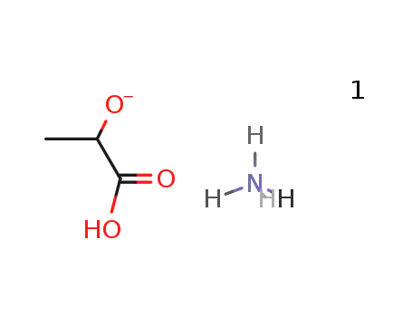 Molecular Structure of 34302-65-3 (Propanoic acid, 2-hydroxy-, ammonium salt)