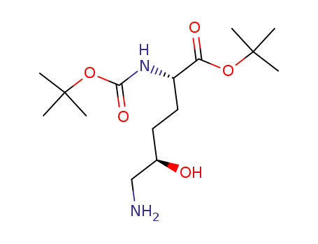 (2S,5R)-(-)-tert-butyl-6-amino-2-[(tert-butoxycarbonyl)amino]-5-hydroxyhexanoate