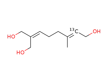 <2-<sup>13</sup>C>-9,10-dihydroxygeraniol