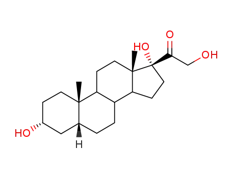 Molecular Structure of 516-47-2 (Pregnan-20-one, 3,17,21-trihydroxy-, (3.beta.,5.alpha.)-)