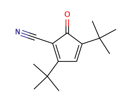 5-oxo-2,4-di-t-butylcyclopenta-1,3-dienecarbonitrile