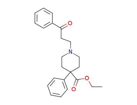 4-Piperidinecarboxylicacid, 1-(3-oxo-3-phenylpropyl)-4-phenyl-, ethyl ester