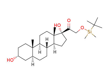 21-tert-butyldimethylsilyloxy-3α,17α-dihydroxy-5α-pregnan-20-one