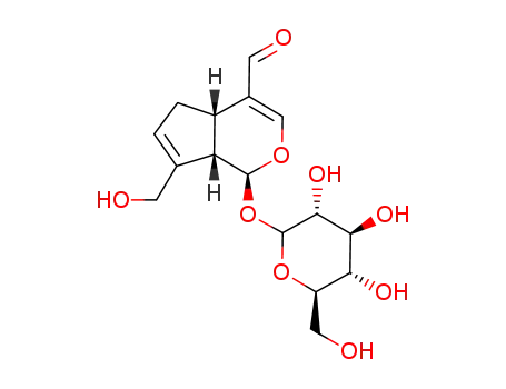 (1S)-1α-(β-D-Glucopyranosyloxy)-1,4aα,5,7aα-tetrahydro-7-hydroxymethyl-cyclopenta[c]pyran-4-carbaldehyde