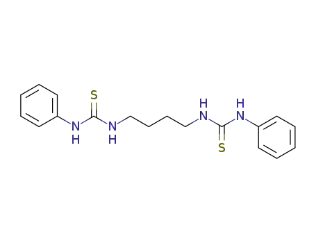 Molecular Structure of 52420-79-8 (N,N'-bis(phenylaminothiocarbonyl)-1,4-diaminobutane)
