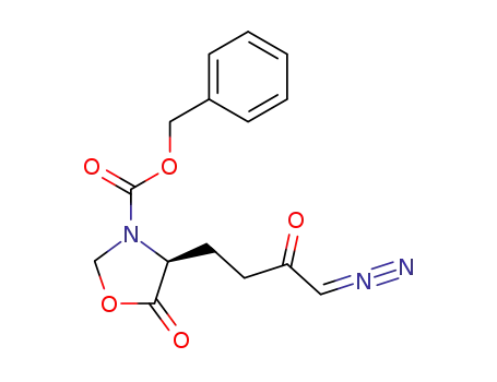 (S)-3-(benzyloxycarbonyl)-4-(4-diazo-3-oxobutyl)-5-oxazolidinone