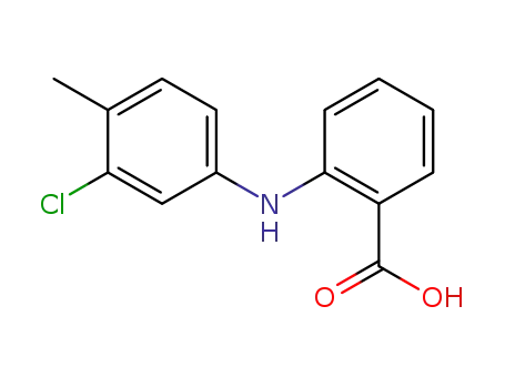 Molecular Structure of 13710-22-0 (N-(3-chlorotolyl)-anthranilic acid)
