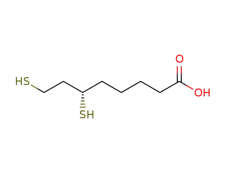 Molecular Structure of 98441-85-1 (S-(-)-Dihydrolipoic Acid)