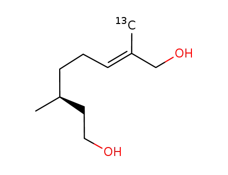 (S)-(-)-<9-<sup>13</sup>C>-10-hydroxycitronellol