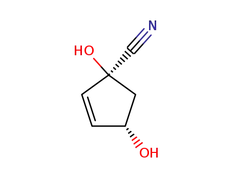 (1S,4S)-1,4-dihydroxy-2-cyclopentene-1-carbonitrile