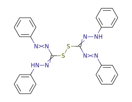 Disulfide, bis[(phenylazo)(phenylhydrazono)methyl]