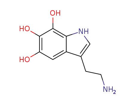 Molecular Structure of 55206-15-0 (1H-Indole-5,6,7-triol, 3-(2-aminoethyl)-)