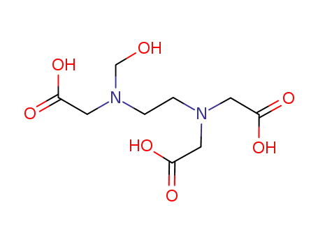 Molecular Structure of 105047-51-6 (N-{2-[bis(carboxymethyl)amino]ethyl}-N-(hydroxymethyl)glycine)