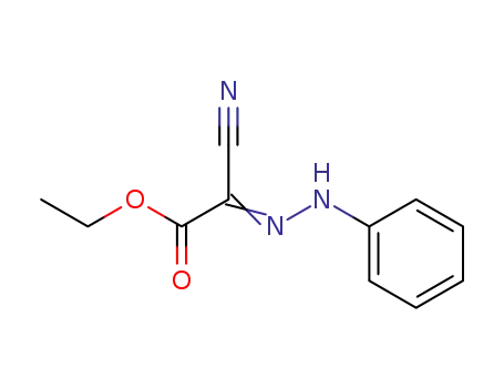 Molecular Structure of 5335-36-4 (ethyl (2E)-cyano(phenylhydrazono)ethanoate)