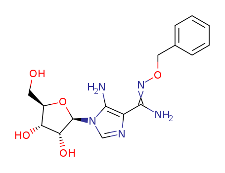 5-amino-1-[3,4-dihydroxy-5-(hydroxymethyl)oxolan-2-yl]-N-phenylmethoxy-imidazole-4-carboximidamide cas  35966-87-1