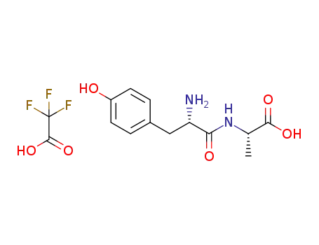Molecular Structure of 1422973-40-7 (L-Tyr-L-Ala-OH trifluoroacetate)