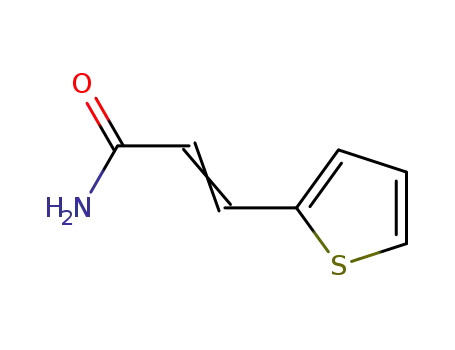 Molecular Structure of 24654-26-0 (3-(2-thienyl)acrylamide)