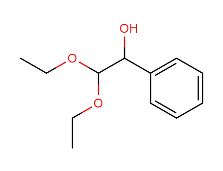 Molecular Structure of 38968-67-1 (2,2-diethoxy-1-phenylethanol)