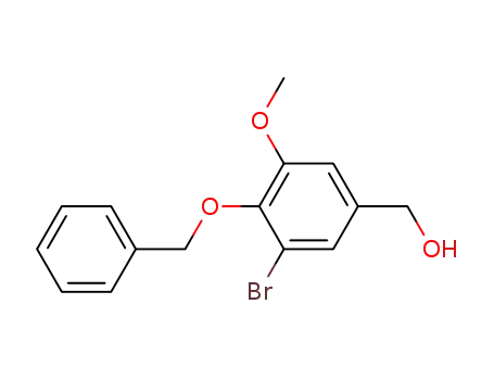 Molecular Structure of 73304-09-3 ([4-(benzyloxy)-3-bromo-5-methoxyphenyl]methanol)