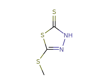 Molecular Structure of 6264-40-0 (5-METHYLTHIO-1,3,4-THIADIAZOLE-2-THIOL)