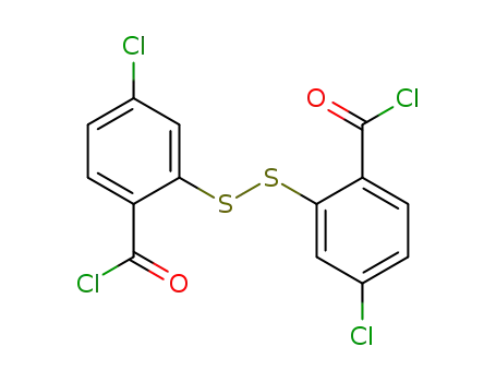 Molecular Structure of 19993-66-9 (Benzoyl chloride, 2,2'-dithiobis[4-chloro-)