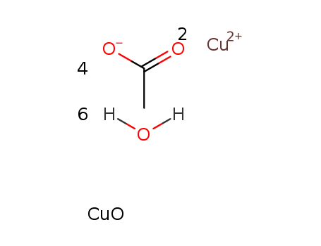 Acetic acid, copper(2+)salt, hydrate (9CI)