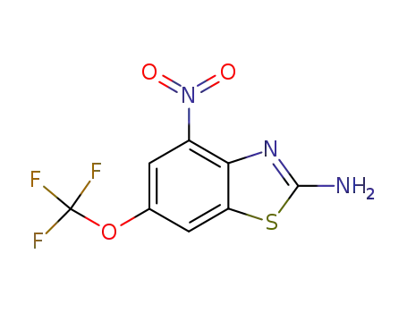 Molecular Structure of 131395-13-6 (2-amino-4-nitro-6-trifluoromethoxy-benzothiazole)