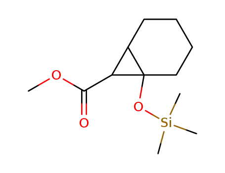 1-(Trimethylsiloxy)bicyclo<4.1.0>heptan-7-carbonsaeure-methylester
