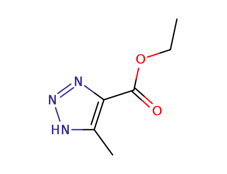 Molecular Structure of 4343-73-1 (ethyl 5-methyl-1H-1,2,3-triazole-4-carboxylate)